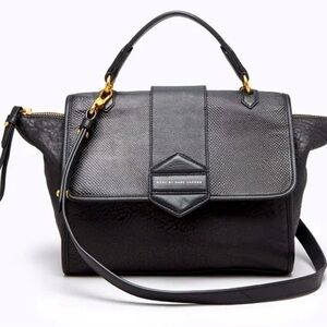 Marc Jacobs Black Textured Satchel